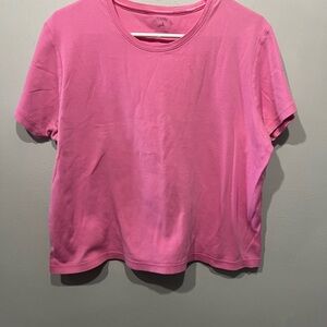 XL Pink Balloon; White Stag Tee Women's Top Flowy T-Shirt Crew Neck Solid Shirt